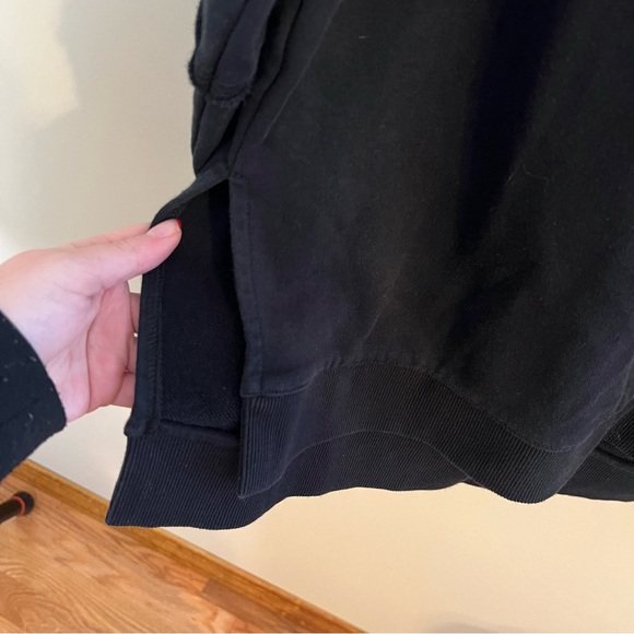 SWEATY BETTY Oversized Drop Shoulder Revive Hoodie Sweatshirt Black 8/M - Picture 7 of 14
